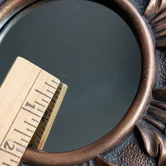 Vintage style antique round mirror - Picture 8 of 11